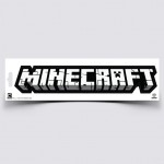 Minecraft Logo Klistermärke