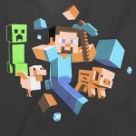 Minecraft Run Away! Glow in the Dark T-shirt